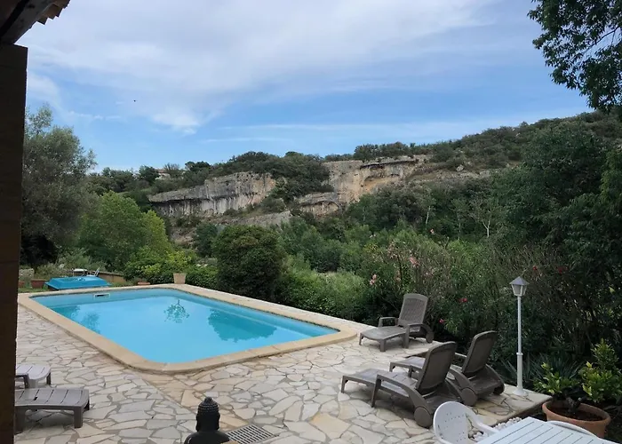 Willa Location La Du Gardon - Exceptionnel A - Acces Direct A La Riviere - Vue Panoramique Sur Les Gorges - 2500€/sem
